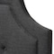 Baxton Studio Mars Modern Dark Grey King Size Headboard 134-7263 - alternate 5